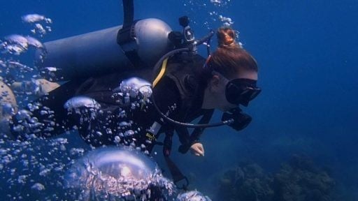 Scuba diving at Koh Tao, Thailand