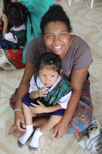Loop Student at Hilltribe school