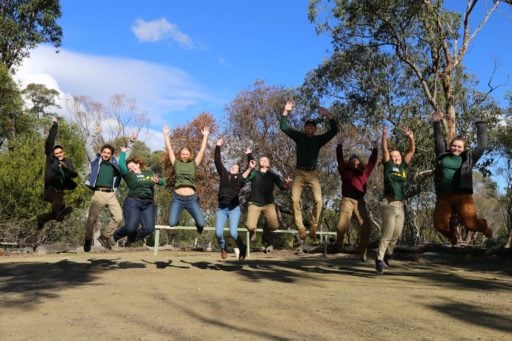 Loop Abroad students having a jump shoot.