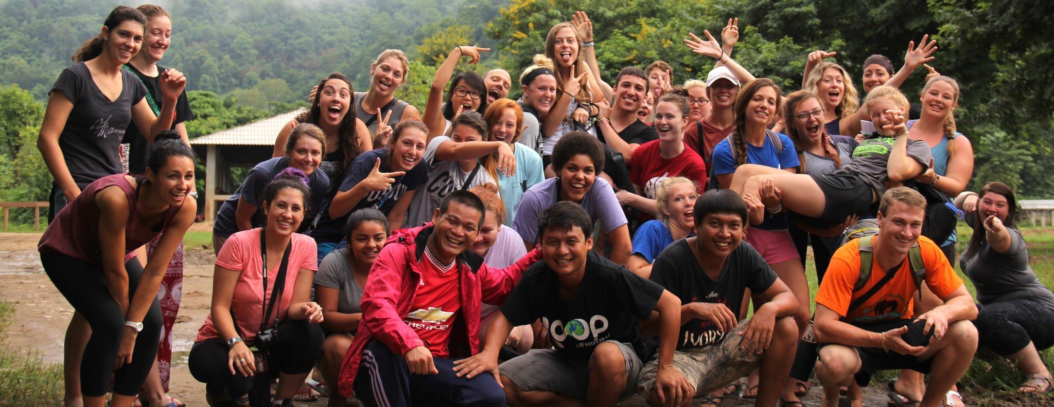 Students in the field