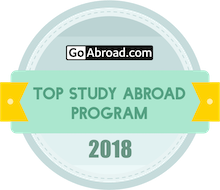 GoAbroad.com awarding Loop Abroad Top Study Program 2018 Badge