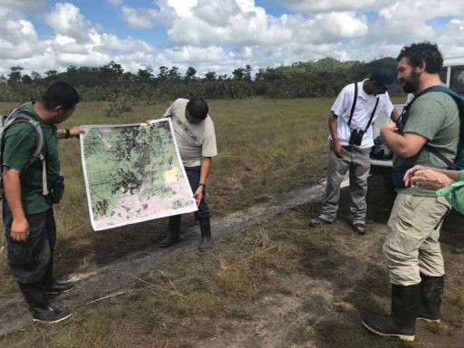 Site plan shown to a group of men