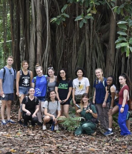 Loop Abroad students of Panama Wildlife Veterinary Medicine