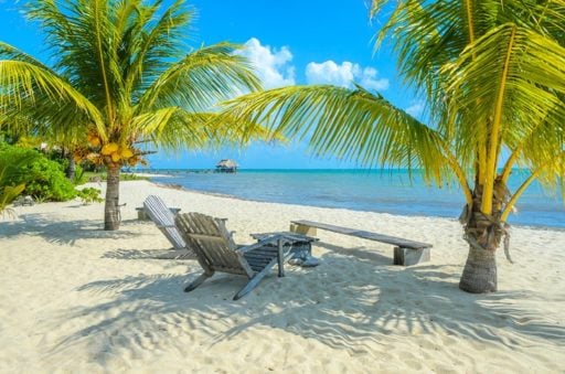 Beautiful Belizean Beach side